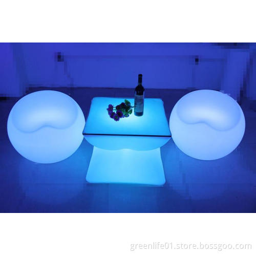 Rechargeable, Glowing RGB LED Bar Table, Modernfurniture